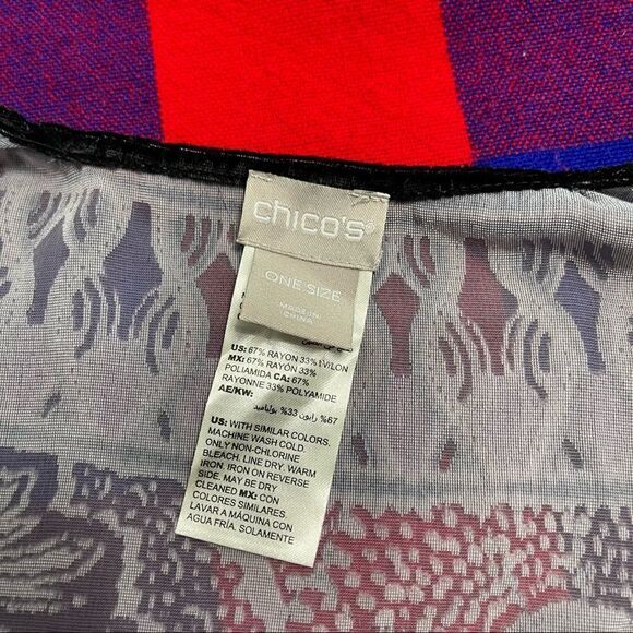 Chico’s Women’s Retro Boho Chic Velvet Cape Cardigan One Size - Picture 6 of 10